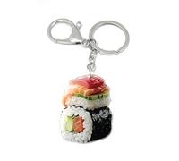 FizzyButton Gifts Sushi Keyring Key Ring and Lobster Clasp with Acrylic Charm