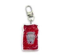 FizzyButton Gifts Tomato Ketchup Keyring Key Ring with Acrylic Charm