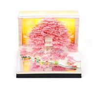 Fizzyo 3D Calendar 2026, Creative Desk Time Piece Calendar with LED Light, 3D Art Calendars Memo Pad 2026, Tear-Away Notepad, Tree House DIY Paper Carving Art Sticky Craft Desktop Decoration Gift