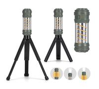 Fizzyo Camping Light Rechargeable with Telescopic Stand, Detachable Tripod LED Camping Lantern with 5 Light Modes, Waterproof Protable Outdoor Tent Light Emergency Flashlight for Camp, Hiking, Fishing