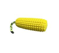 FJ Four Joys Corn-Shaped Dog Chew Toy, Squeaky Toy, Dog Toothbrush, Tough and Interactive Toy for Small, Medium and Large Dogs