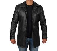fjackets Leather Coat - Real Lambskin Leather Jacket - Men's Black | [1500045] Supernatural, XL