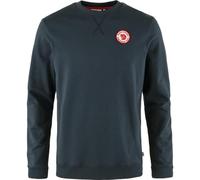 Fjäll Räven Mens 1960 Logo Badge Sweater Sweatshirt, Dark Navy, M UK