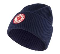 Fjällräven | 1960 Logo Hat | Ribbed Wool Hat | Dark Navy One Size