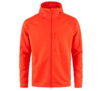 FJALLRAVEN Abisko Grid Fleece Hoodie M - Men - Orange - size S- model 2025 S