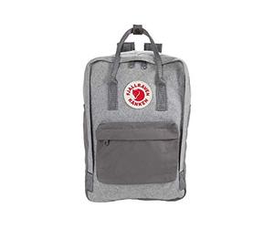 Fjällräven backpack laptop backpack with laptop compartment Kånken Re-Wool Laptop 15" 18L Granite Grey gray