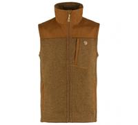 Fjällräven - Buck Fleece Vest - Fleece vest size S, brown