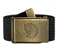 Fjällräven | Canvas Brass Belt | Canvas Belt | Black One Size