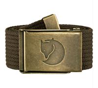 Fjällräven | Canvas Brass Belt | Canvas Belt | Dark Olive One Size