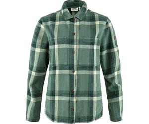 Fjällräven Damen Singi Flannel Overshirt, Patina Green/Deep Patina, XS