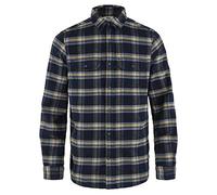 Fjällräven F82978-555-232 Övik Heavy Flannel Shirt, Men, Dark Navy/Buckwheat Brown, L