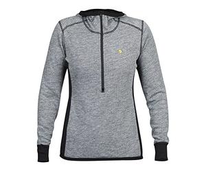 Fjällräven F89871-020 Bergtagen Woolterry Hoodie, Women, Grey, S