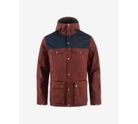 Fjällräven Greenland Winter hooded jacket reddish brown navy blue - L