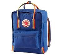 Fjällräven Kånken Rainbow Vinylon Backpack, Blue (Vinylon, Blue, Urban Style, Solid Colour, Unisex, Front Pocket)