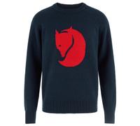 Fjällräven - Logo Knit Sweater - Wool jumper size M, blue