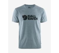 Fjällräven Logo Short Sleeve T-shirt Blue L Man