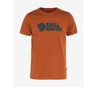 Fjällräven Logo Short Sleeve T-Shirt Brown Orange - S