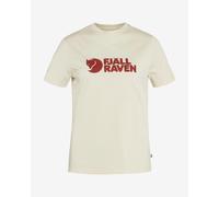 Fjällräven Logo Short Sleeve T-Shirt White Red Women - L