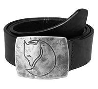 Fjällräven | Murena Silver Belt | Leather Belt | Black | Wildbounds UK L