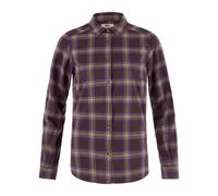 Fjällräven | Övik Classic Flannel Shirt | Women's | Womens Flannel Shirt | Black Oak/Dark Violet XL