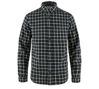 Fjällräven Övik Flannel Long Sleeve Shirt Black S Men