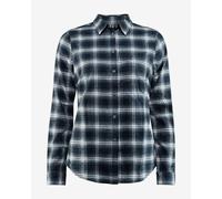 Fjällräven Övik Flannel Long Sleeve Shirt Blue M Women