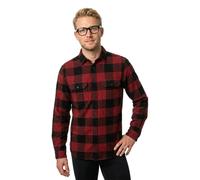Fjällräven Övik Heavy Flannel Long Sleeve Shirt Red M Men