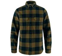 Fjällräven Övik Heavy Flannel Shirt - Wood Brown/Dark Navy - Medium