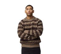 Fjällräven - Övik Jacquard Knit - Wool jumper size M, brown