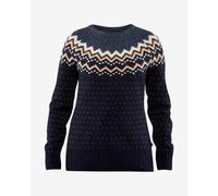 Fjällräven Övik Knit Long-Sleeved Sweater Black Brown White - S