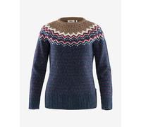 Fjällräven Övik Knit Long-Sleeved Sweater Blue Red White Women - L