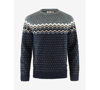 Fjällräven Övik Knit Long-Sleeved Sweater Grey Blue Brown - M