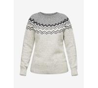 Fjällräven Övik Knit Long-Sleeved Sweater White Grey Women - XS
