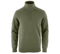 Fjällräven - Övik Lite Half Zip - Wool jumper size XXL, olive