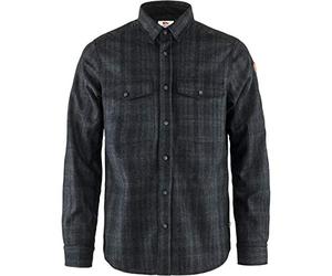 Fjällräven Övik Re-Wool Shirt Ls M Long Sleeved T-Shirt - Grey, Small