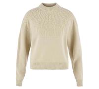Fjällräven Övik Solid Jacquard Knit Sweatshirt Beige M Woman