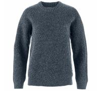 Fjällräven Övik Waffle Knit Sweatshirt Blue XL Woman