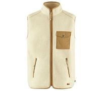 Men's Fjallraven Vardag Pile Fleece Gilet - Chalk White - Tan - Size: 38/Regular