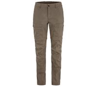 Fjällräven - Women's Abisko Hybrid Trail Trousers Zip-Off - Walking trousers size 16, brown