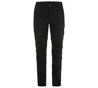 Fjällräven - Women's Abisko Hybrid Trail Trousers Zip-Off - Walking trousers size 20, black