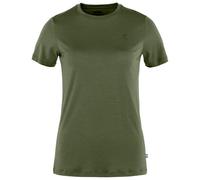 Fjällräven - Women's Abisko Wool S/S - T-shirt size M, olive