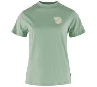 Fjällräven - Women's Fox Boxy Logo Tee - T-shirt size XL, green/turquoise