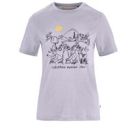 Fjällräven - Women's Hoja Lugnt Wool T-Shirt - Merino shirt size S, lavender mist