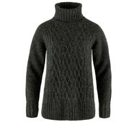 Fjällräven - Women's Övik Cable Knit Roller Neck - Wool jumper size XL, black