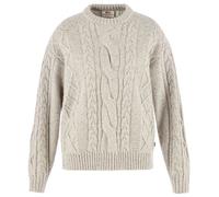 Fjällräven Övik Cable Knit Sweatshirt Grey M Woman