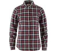 Fjällräven Women's Övik Flannel Shirt W T, Port/Breeze Blue, XL