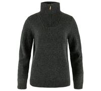 Fjällräven - Women's Övik Half Zip Knit - Wool jumper size S, black
