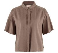 Fjällräven - Women's Övik Hemp Camp Shirt S/S - Shirt size XS, brown