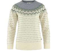 Fjällräven Övik Knit Sweatshirt White Blue Women - S