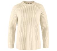 Fjällräven - Women's Övik Rib Sweater - Wool jumper size XS, sand/white